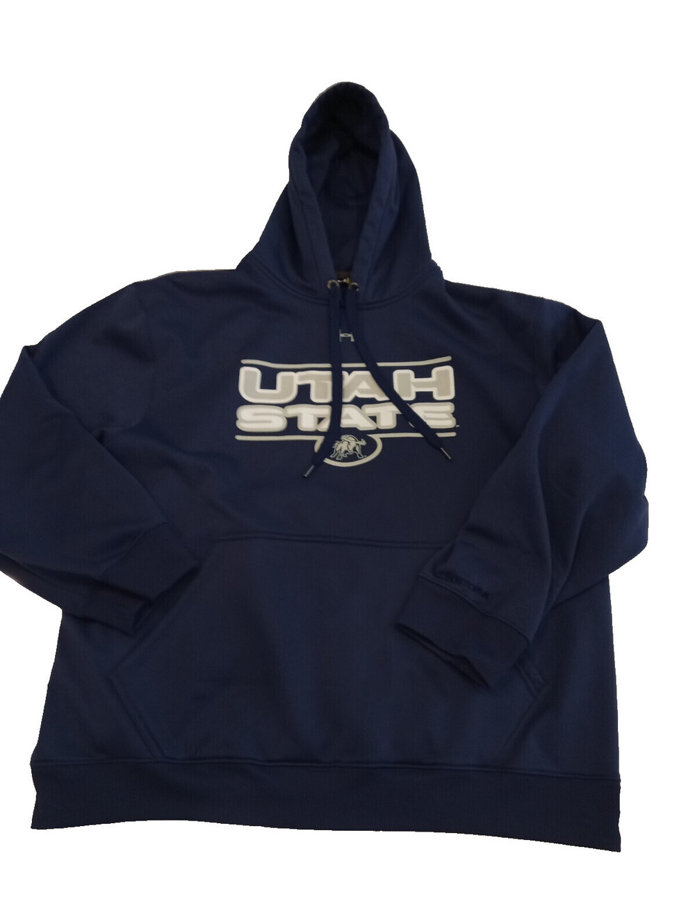 Under Armour Utah State Aggies Hoodie Mens XL Navy Blue Fleece Pullover Loose